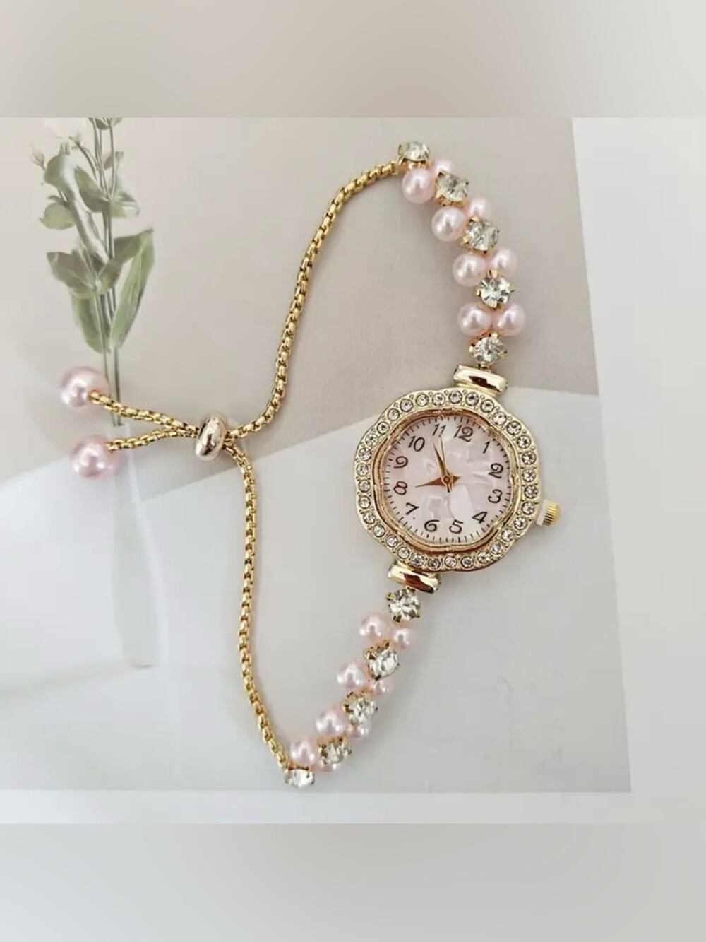 Brand new Elegant Crystal Bracelet Watch - 3 Tones